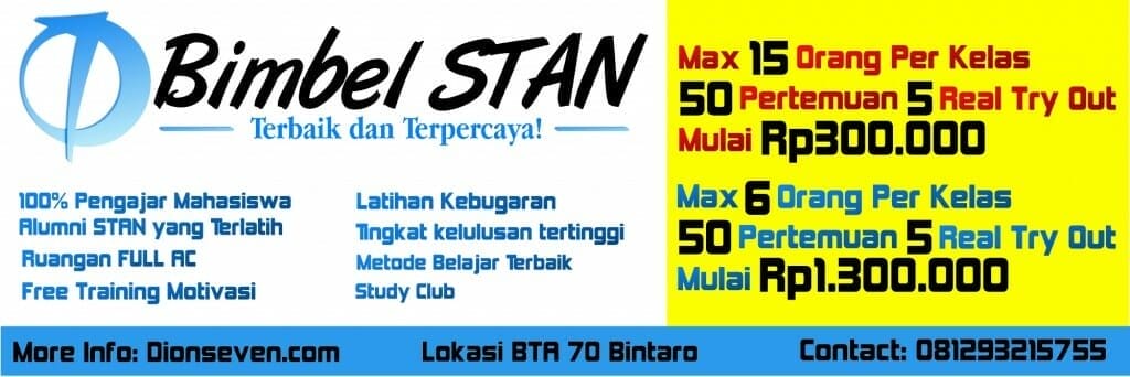 Bimbel STAN usm stan 30 agustus 2015